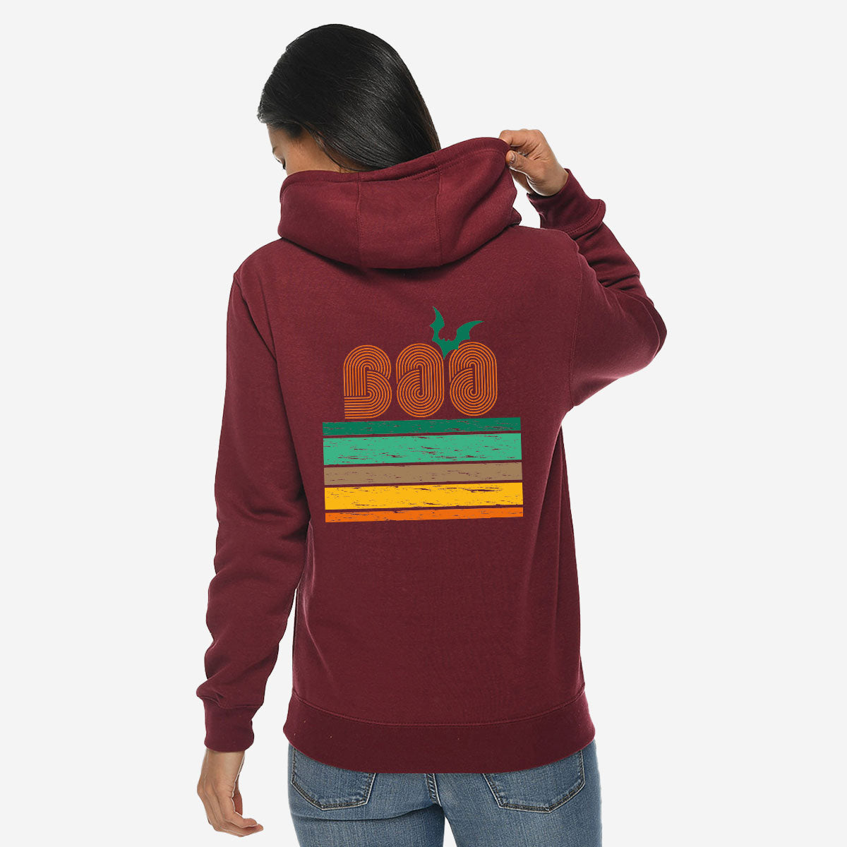 Boo Hoodie, Halloween Sweatshirt, Long Sleeve Designs product image 9