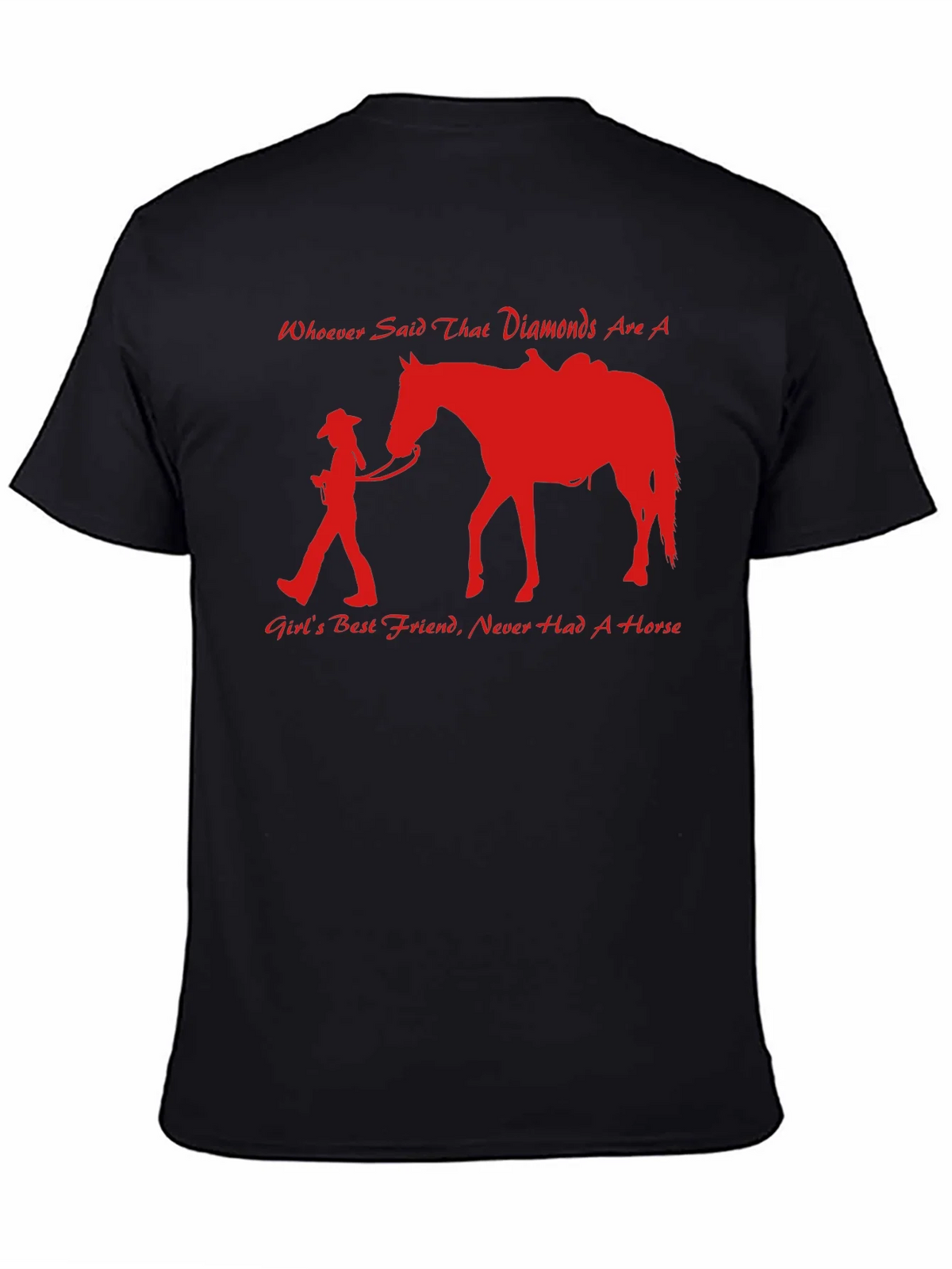 Horse Lover Graphic T-Shirt - Diamonds vs. product image 1