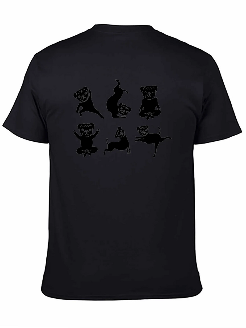 Yoga Pug Graphic Tee - Black product image 2