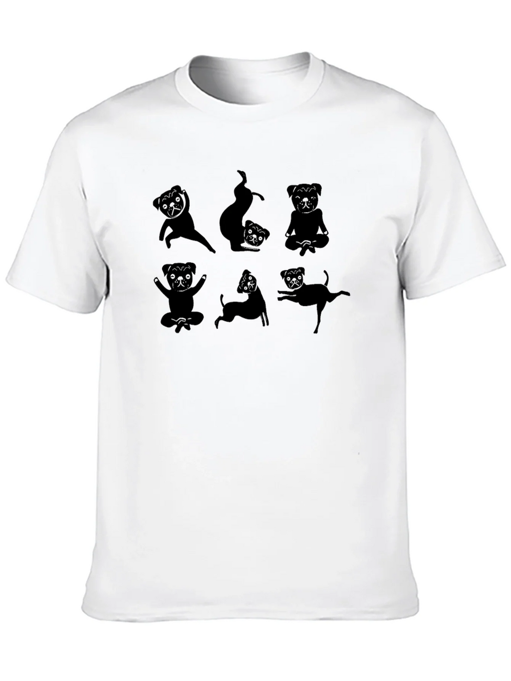Yoga Pug Graphic Tee - Black product image 4