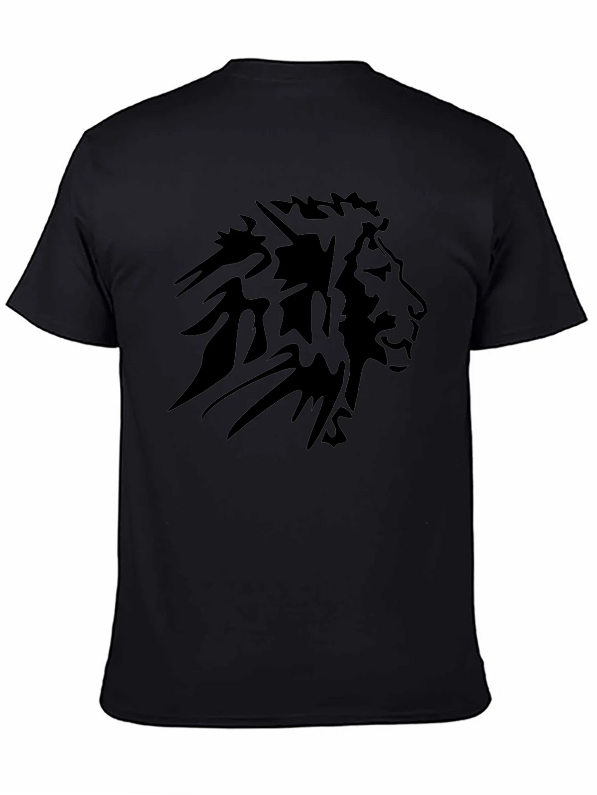 Mens Black Lion Graphic Tee - Short Sleeve product image 4