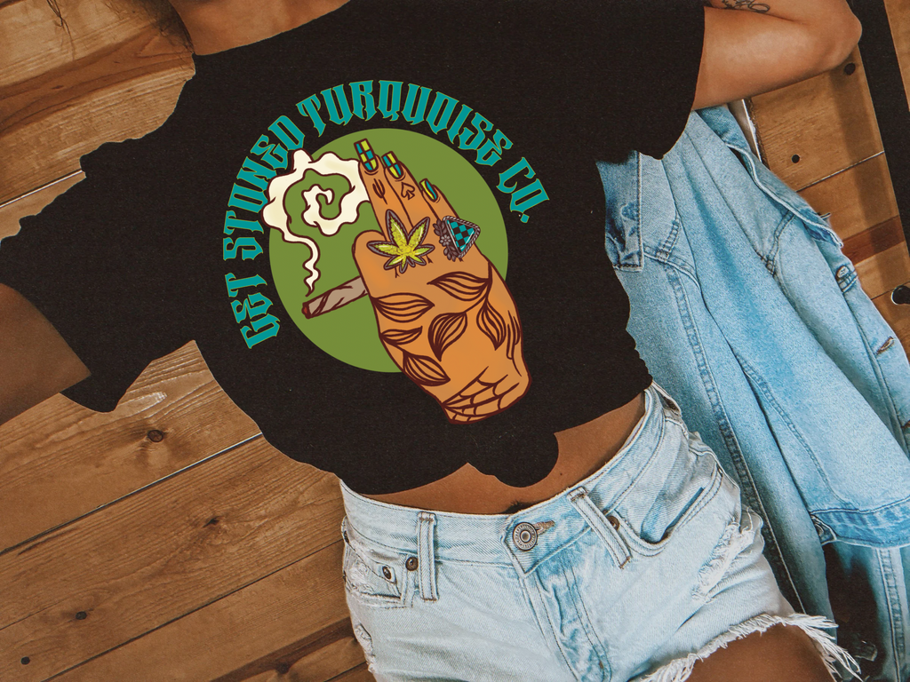 Get Stoned Turq Co. tee product image 3