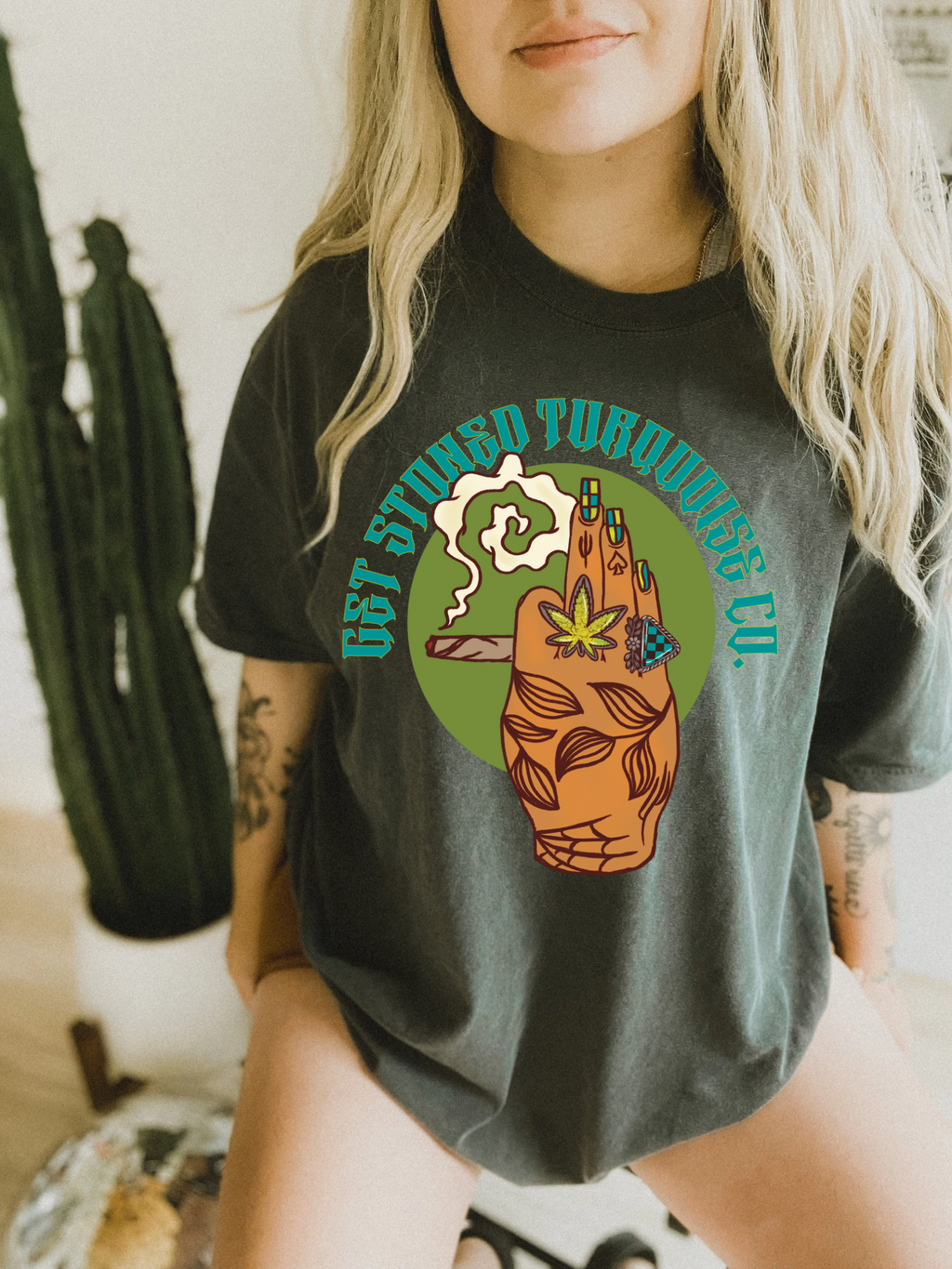 Get Stoned Turq Co. tee product image 4