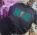 Blue Mama Checkered Bolt Tee product image 1