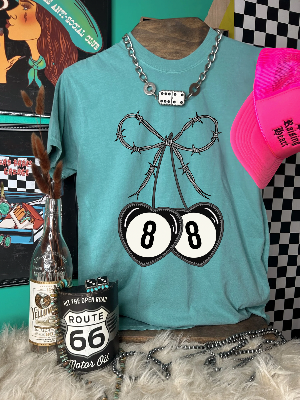 Barbed wire Cherry Tee product image 2
