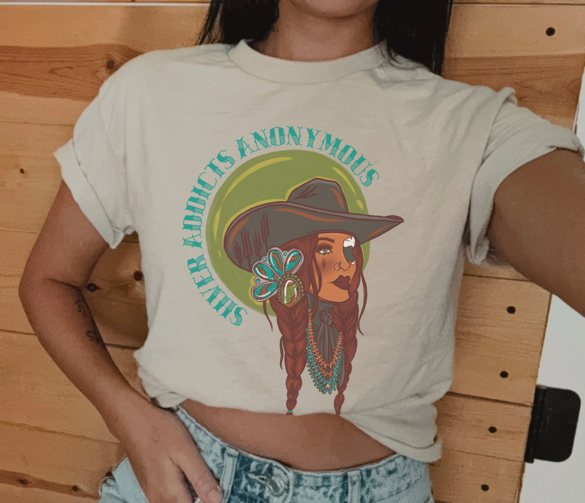 Silver addicts anonymous sublimation tee product image 1