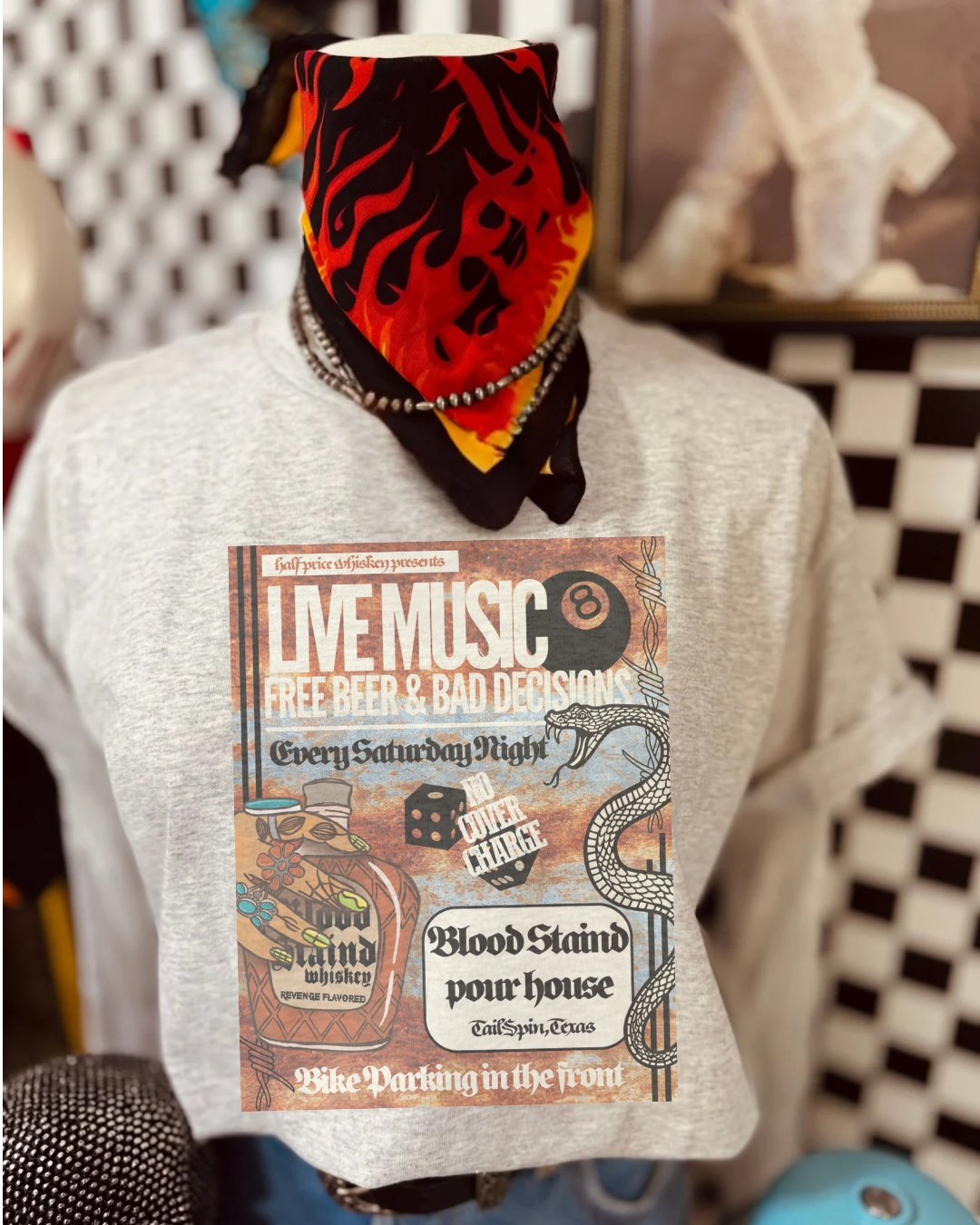 Blood stain Pour house Sublimation Tee product image 1