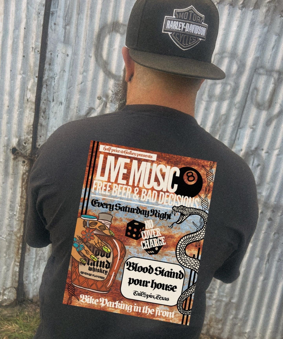 Blood Stained Whiskey tee product image 1