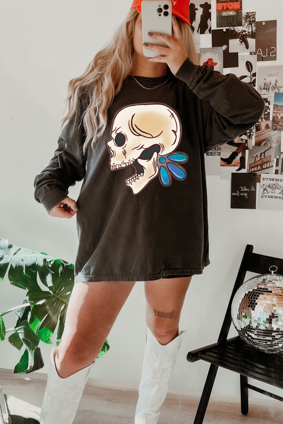 Skull Jewel Long Sleeve Tee product image 1