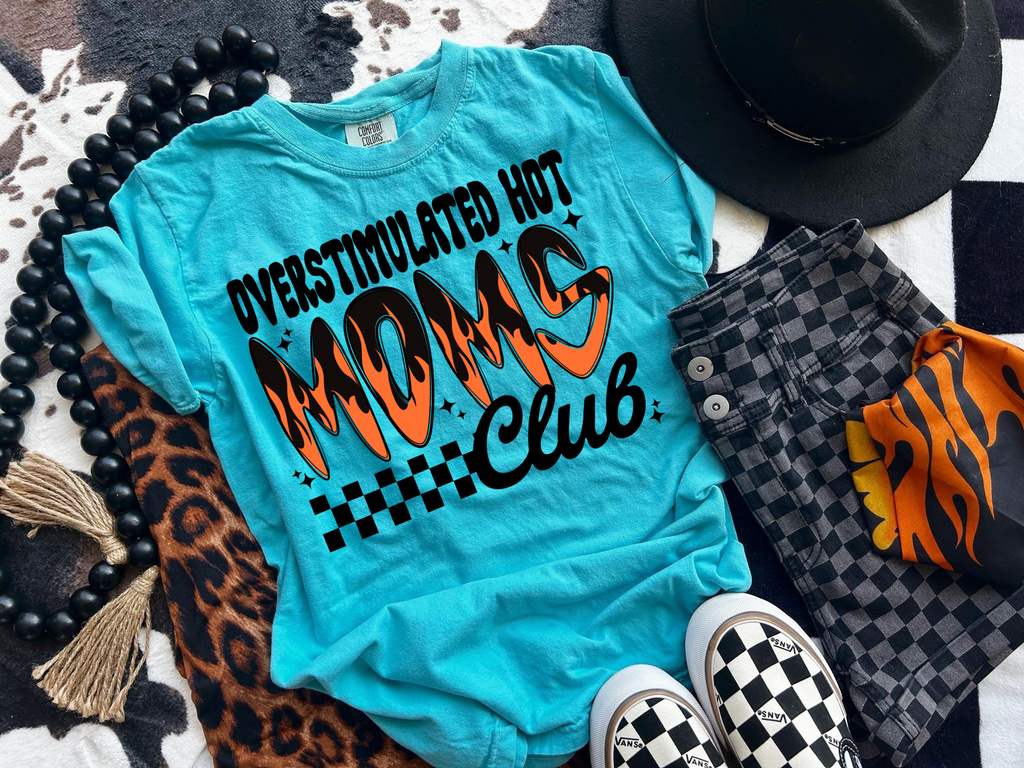 Overstimulated Hot Moms Club tee product image 2