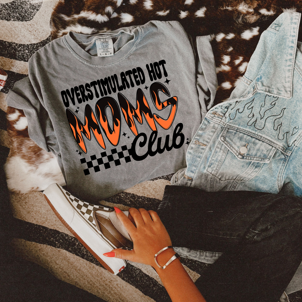 Overstimulated Hot Moms Club tee product image 1