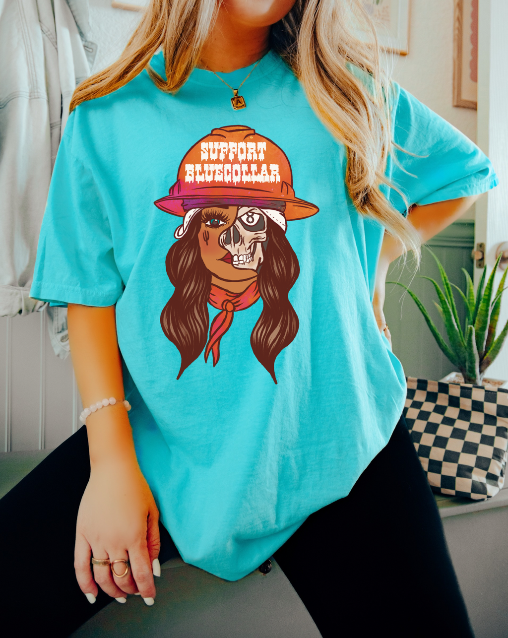 Support Blue Collar tee product image 3