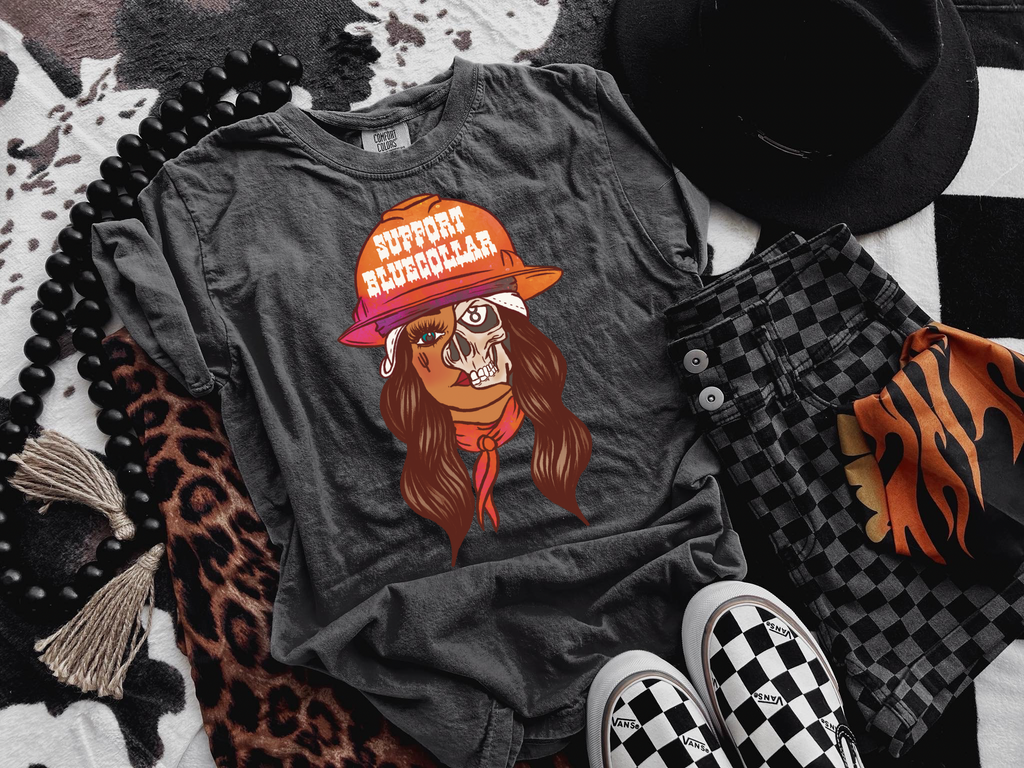 Support Blue Collar tee product image 1