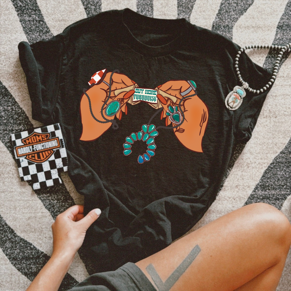 Buy More Turquoise Fortune Cookie Tee product image 4