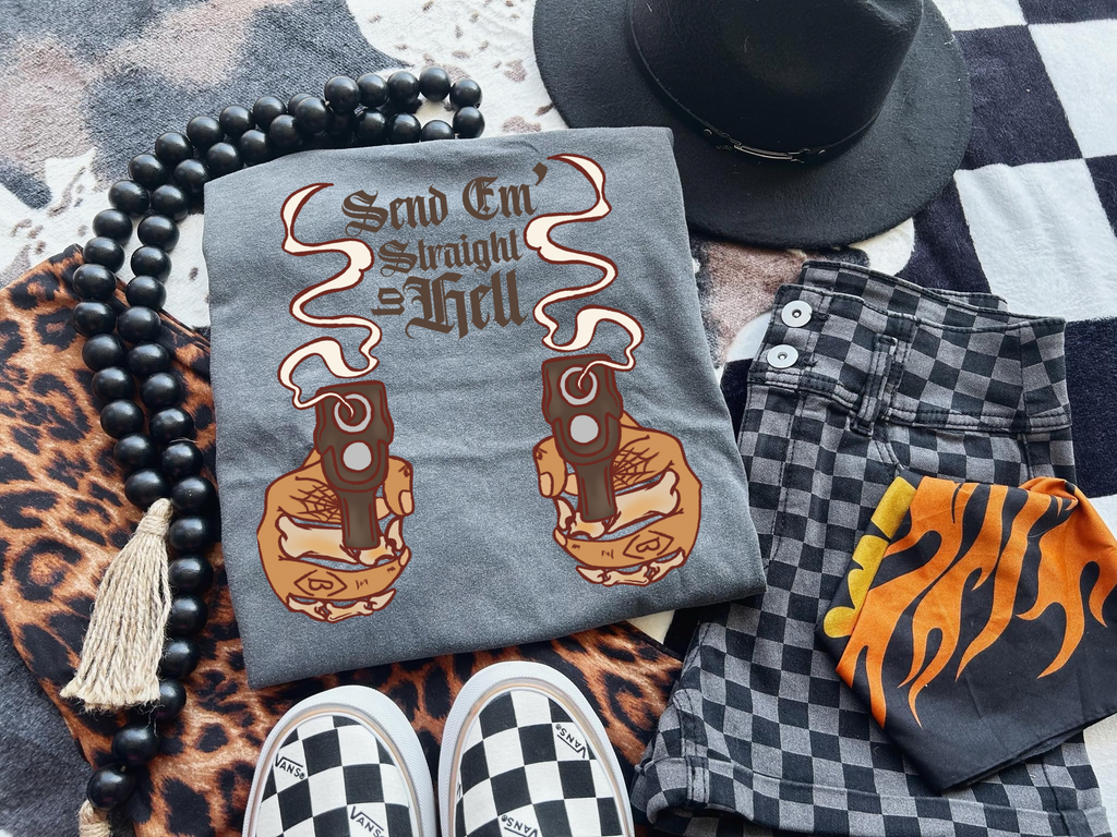 Send em Straight to Hell Tee product image 1
