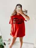Fueled By Caffeine, Sarcasm, & Petty thoughts tee product image 1