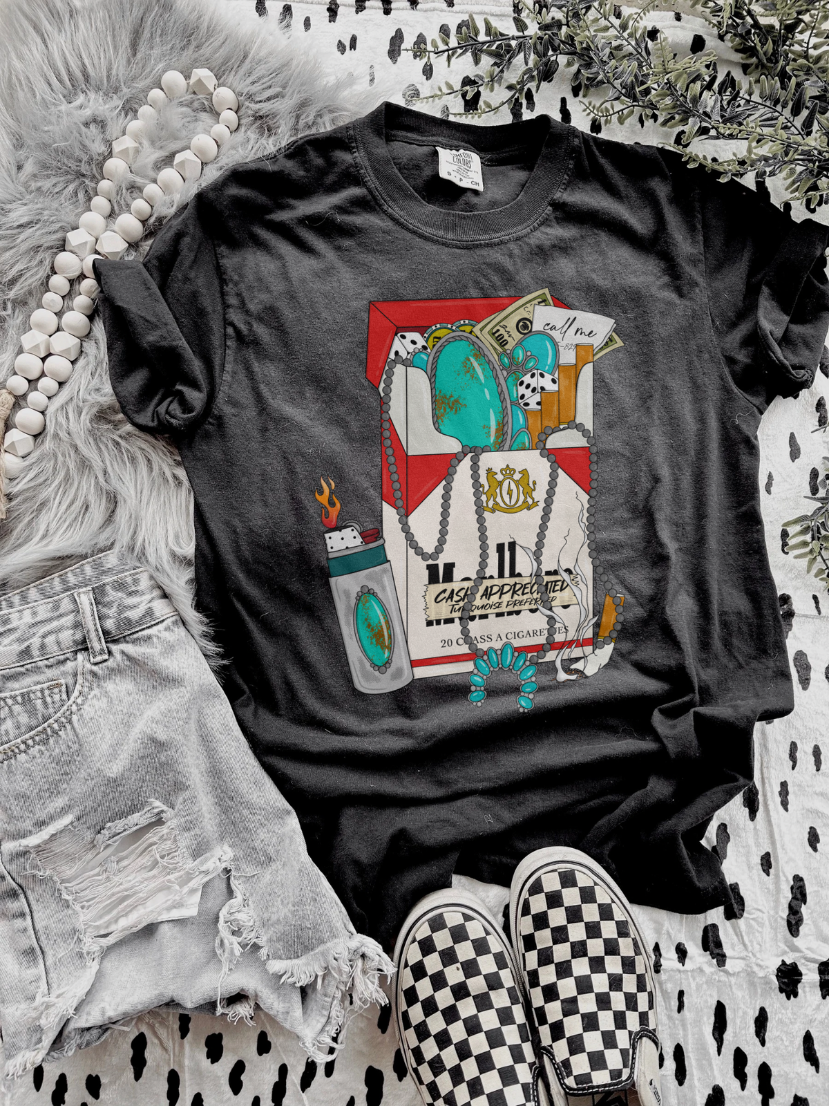 Turquoise Cigarette Box tee product image 3