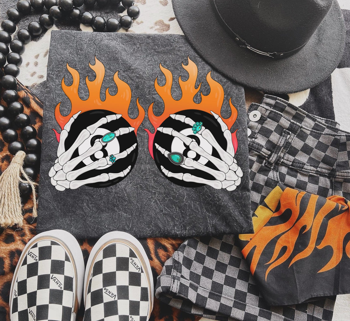8 balls of fire Tee product image 3