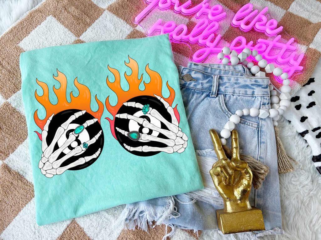 8 balls of fire Tee product image 2