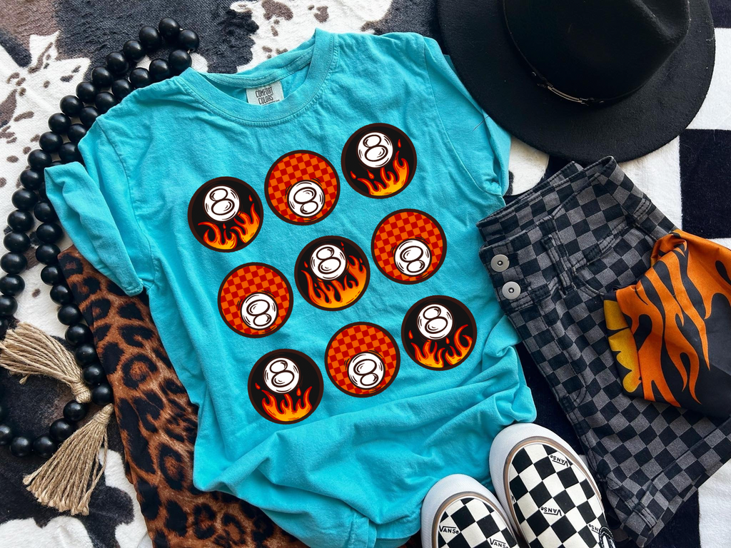🔥🎱 Flamin 8’s tee🔥🎱 product image 4