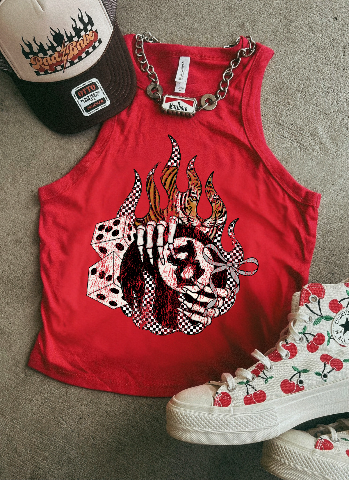 Grunge 8 ball Tank