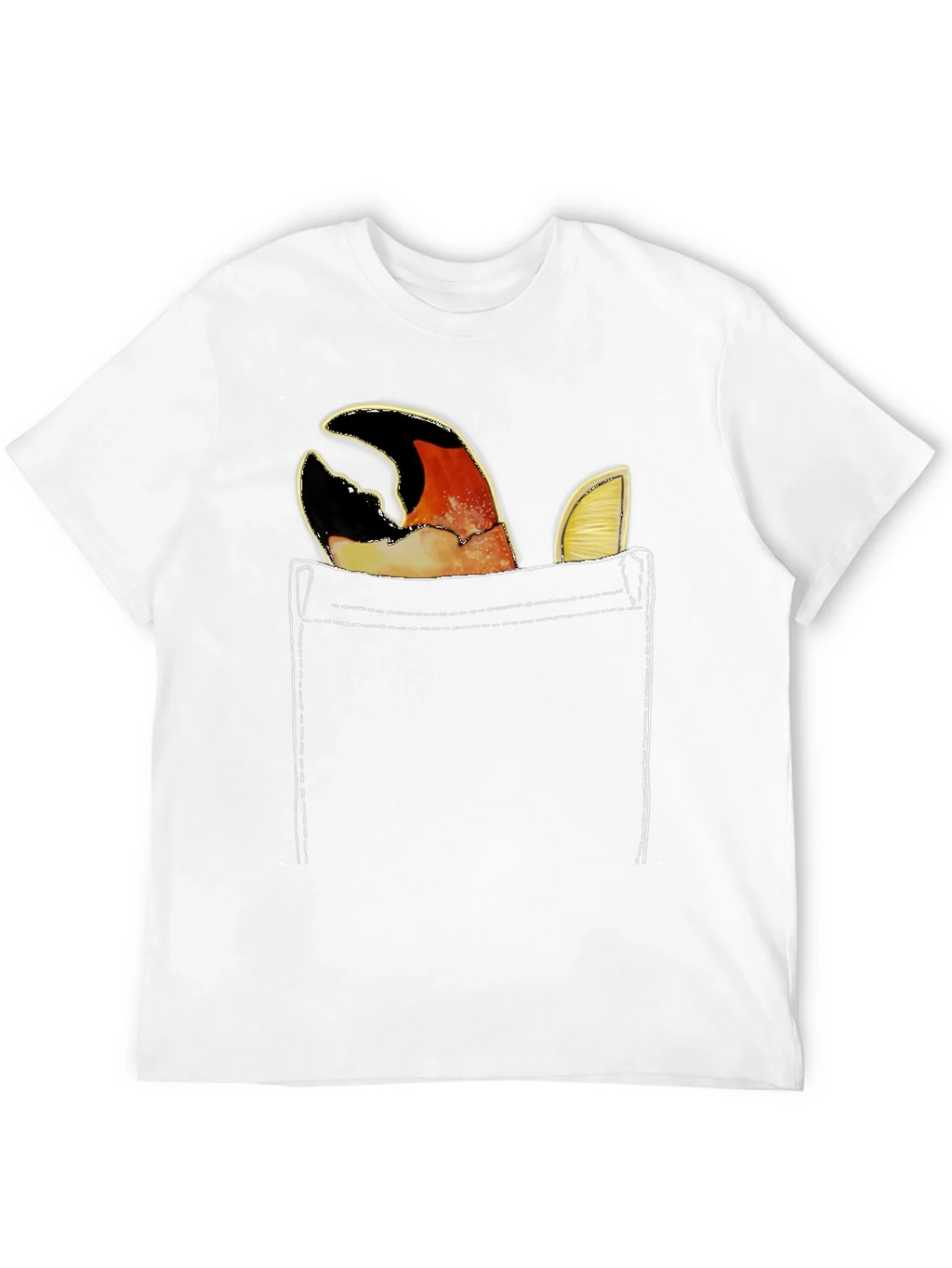 Crab Claw Pocket T-Shirt - Novelty Tee product image 2