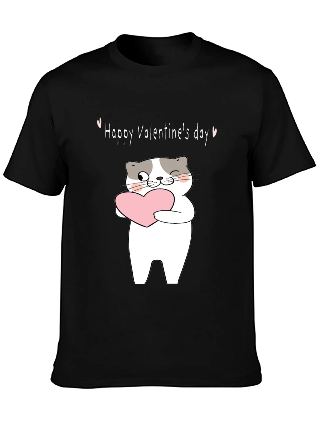 Happy Valentines Day Cat T-Shirt product image 2
