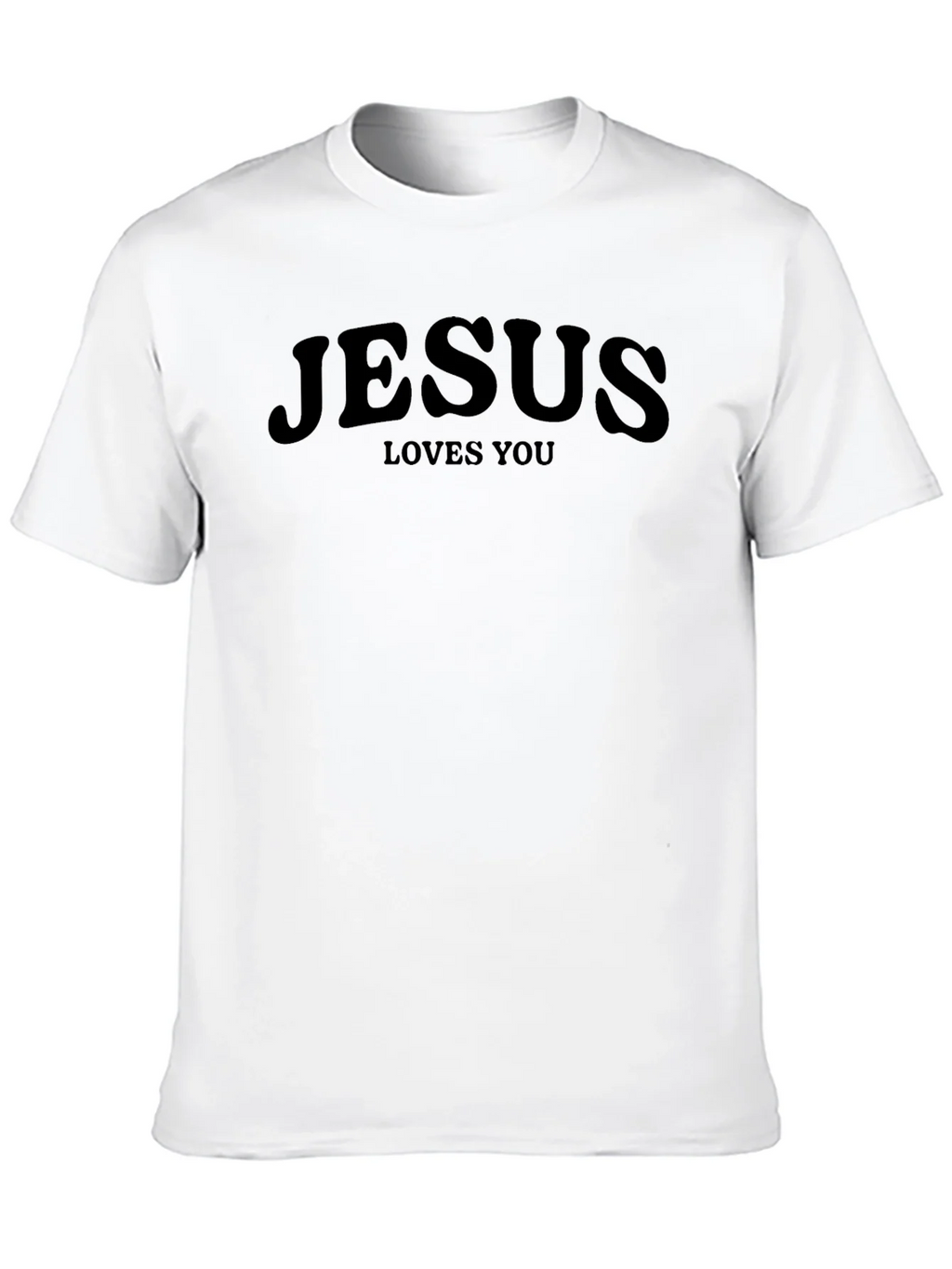 Jesus Loves You Black Graphic Tee product image 7