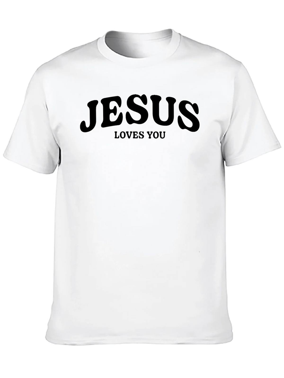 Jesus Loves You Black Graphic Tee product image 7