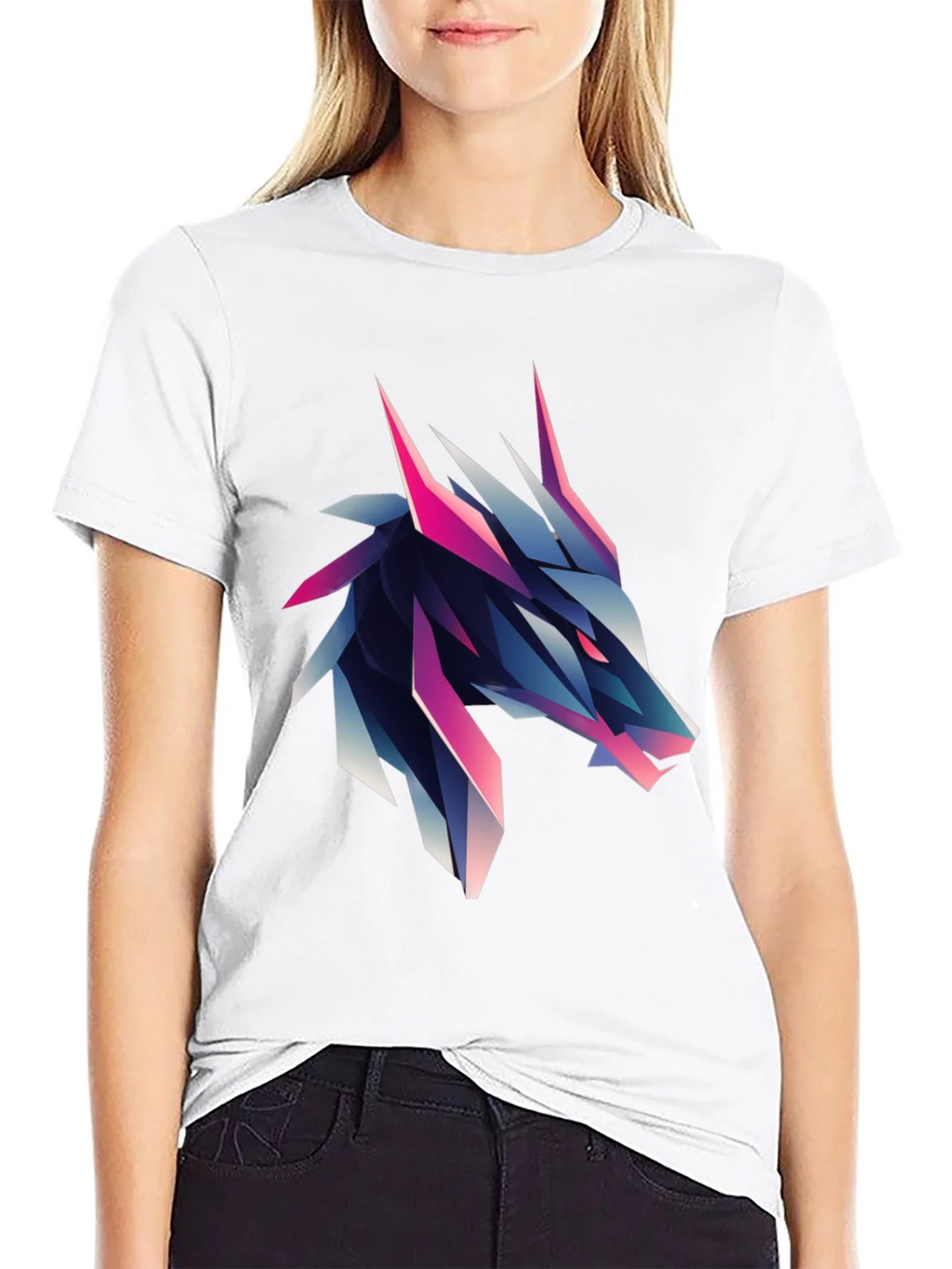 Geometric Wolf Graphic Tee - Bold & Modern product image 4