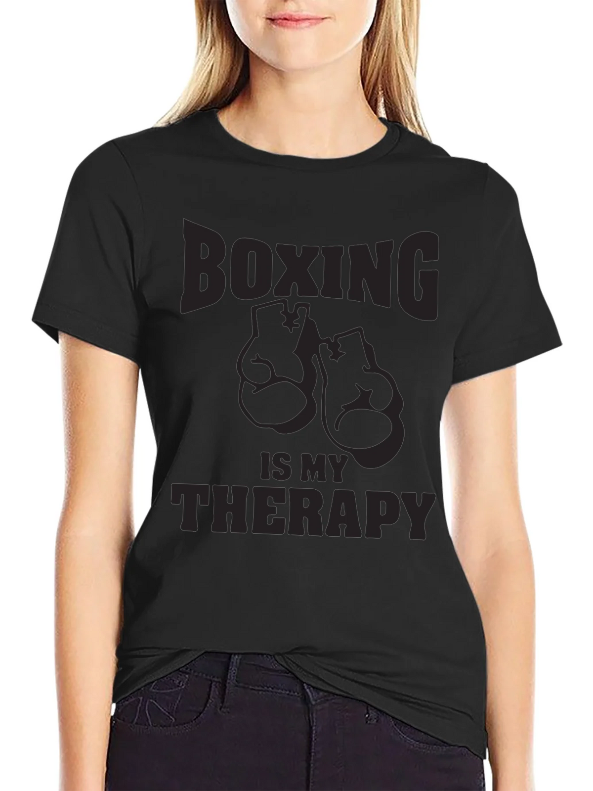 Boxing is My Therapy Graphic T-Shirt product image 1