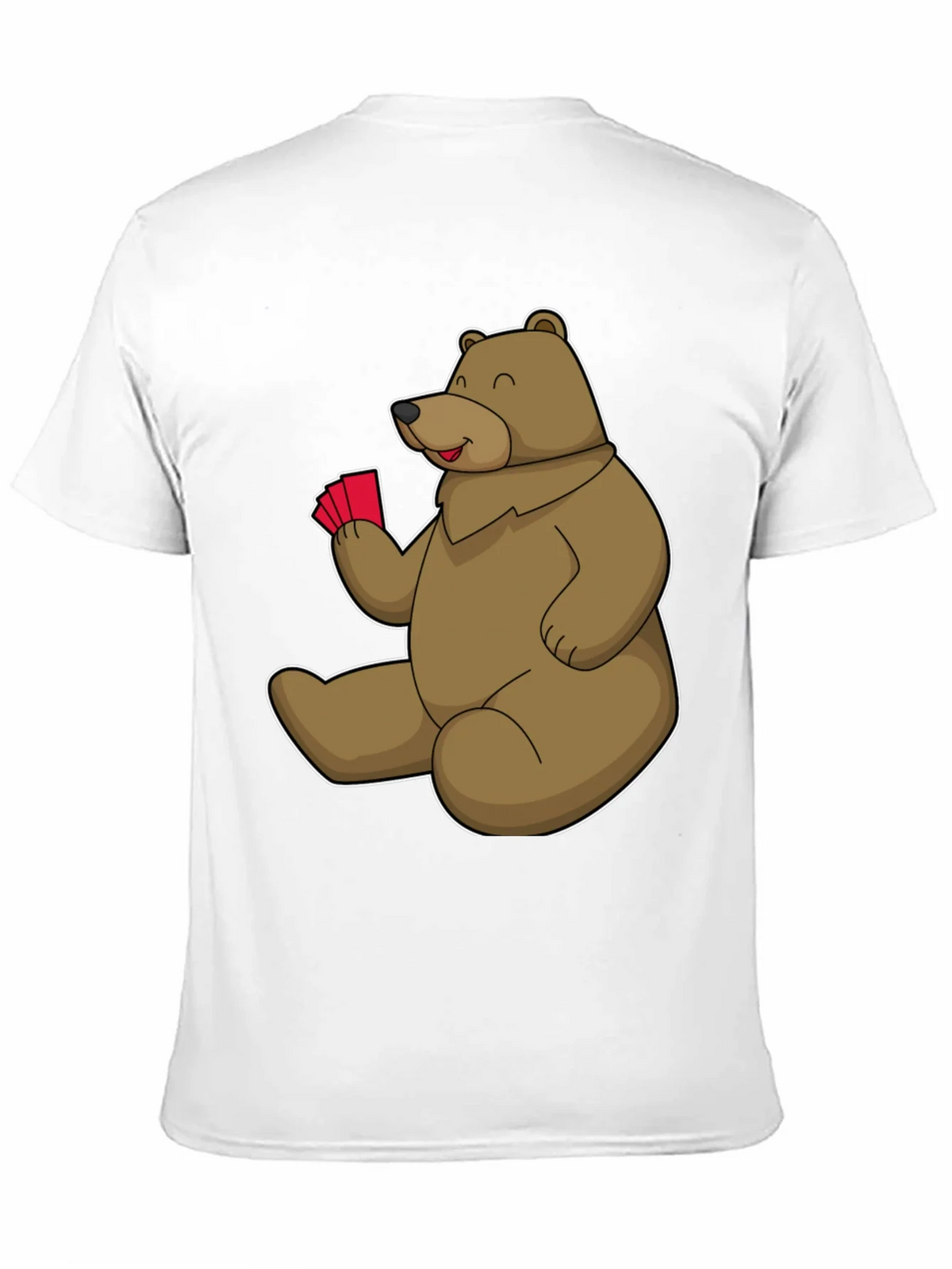 Bear Playing Cards Graphic Tee product image 4