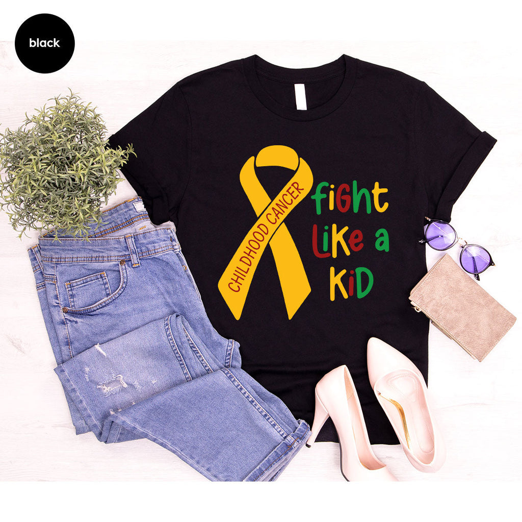Fighting Like A Kid Shirt, Cancer Fight Childhood Canver product image 46
