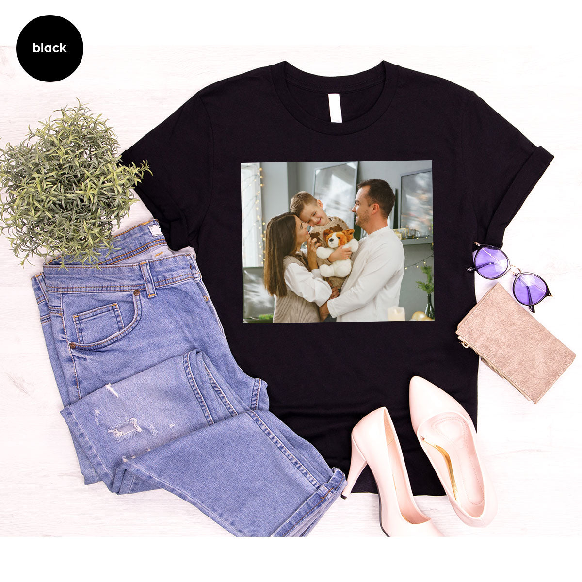 Custom Family T-Shirt, Customizable Photo Shirt, Baby Tee, product image 50
