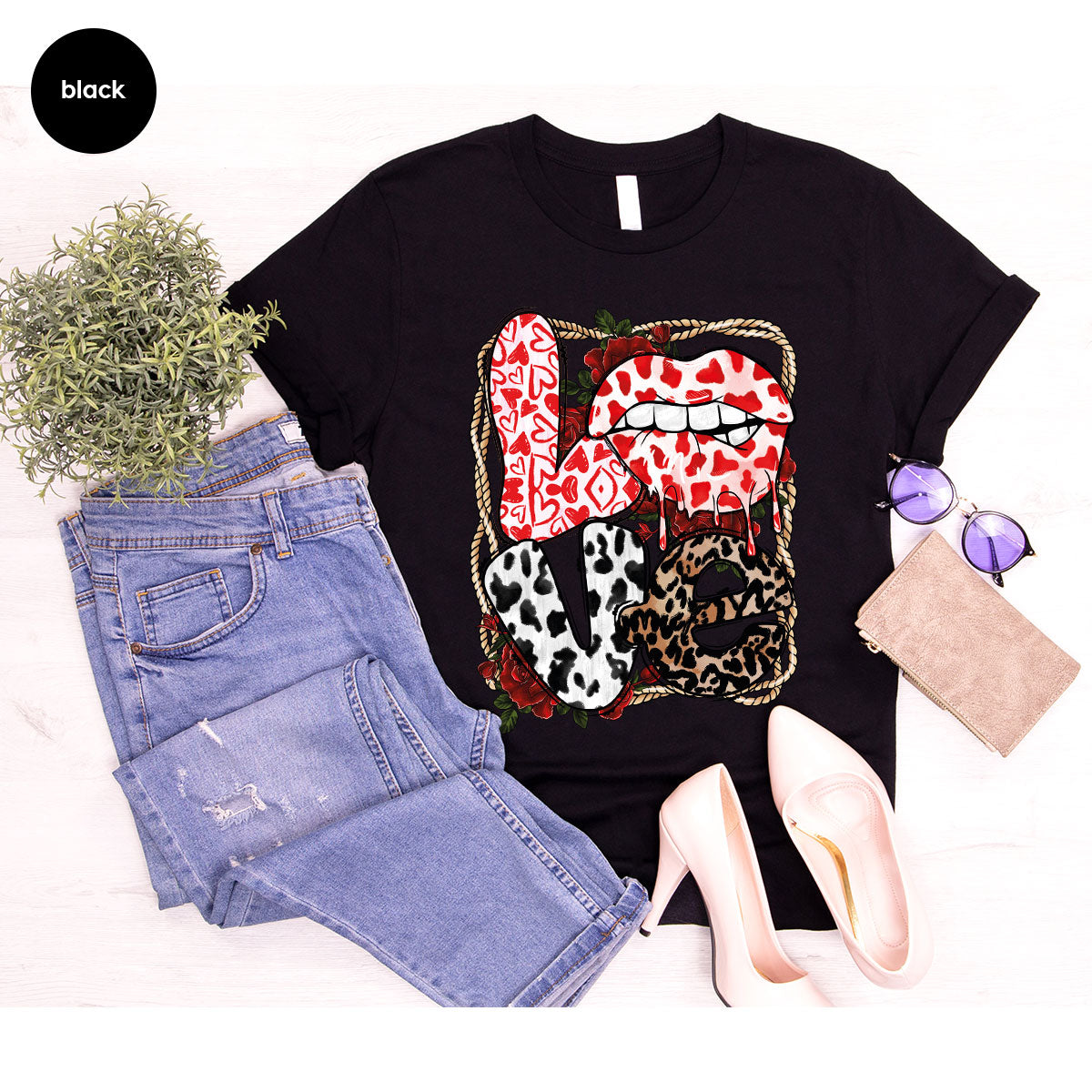 Love Shirt, Lovers Gift, Cool Valentine's Day T-Shirt product image 62
