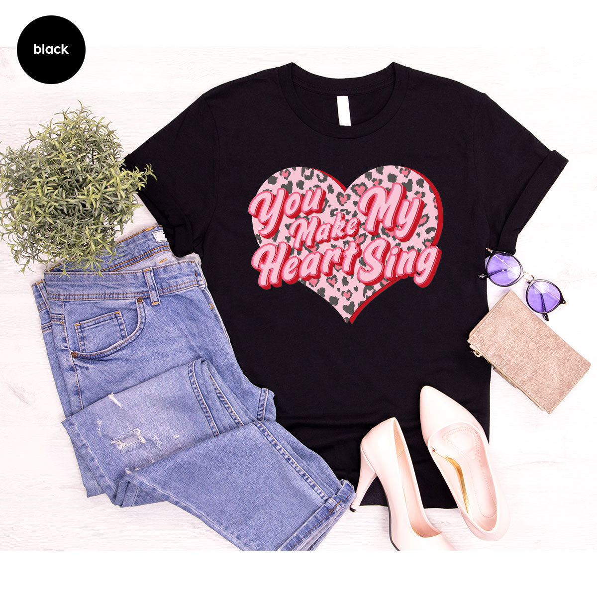 You Make My Heart Sing Shirt, Valentine's Day Romantic Gift product image 62
