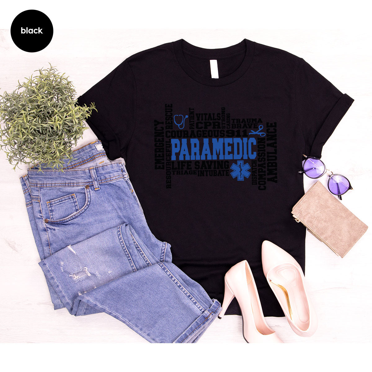 Paramedic T-Shirt, Ambulance Shirt, Life Saver Gift For product image 57