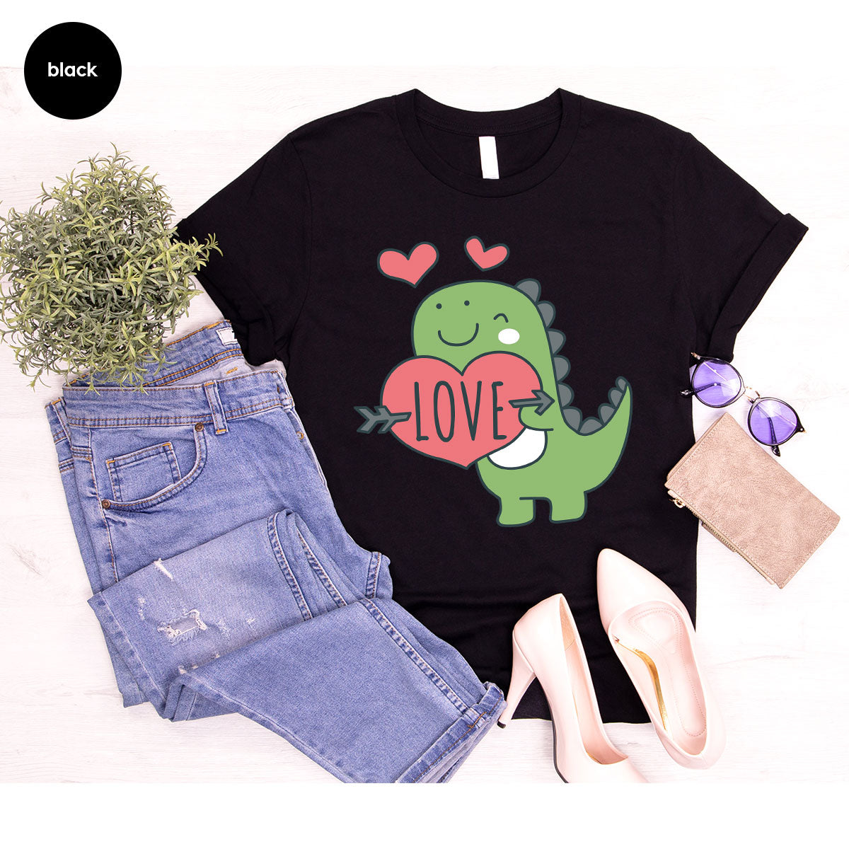 Love Shirt, Lovely Dinosaur Valentine's Day Special For product image 48