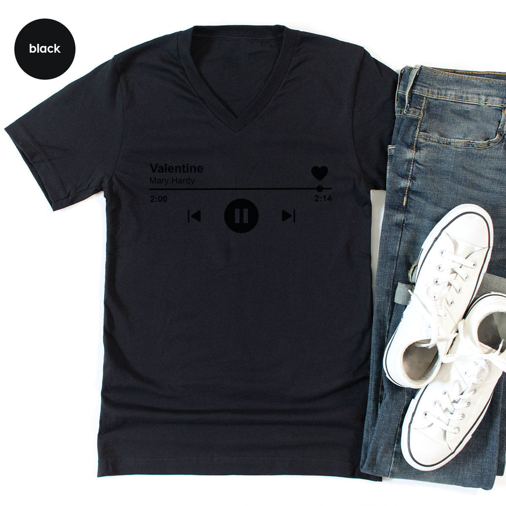 Valentine's Day Shirt, Play Music For Playlist T-Shirt product image 31