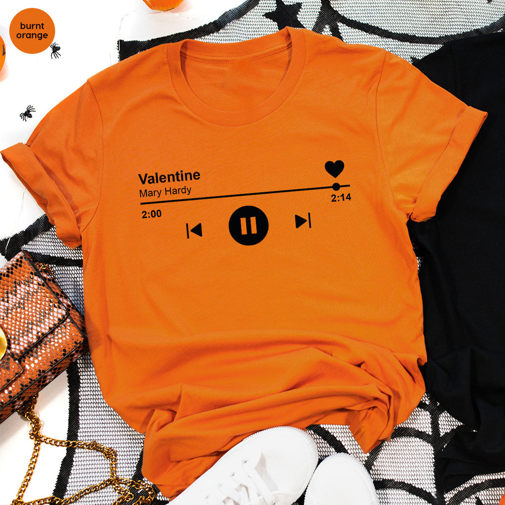 Valentine's Day Shirt, Play Music For Playlist T-Shirt product image 32