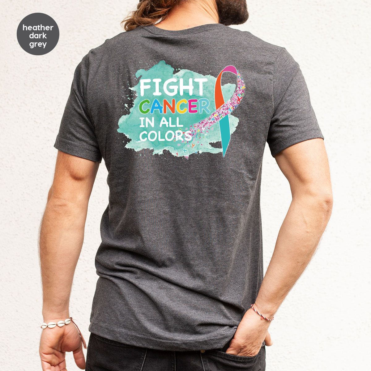 Fight Against Cancer Shirt, Warrior T-Shirt, With All Colors product image 55