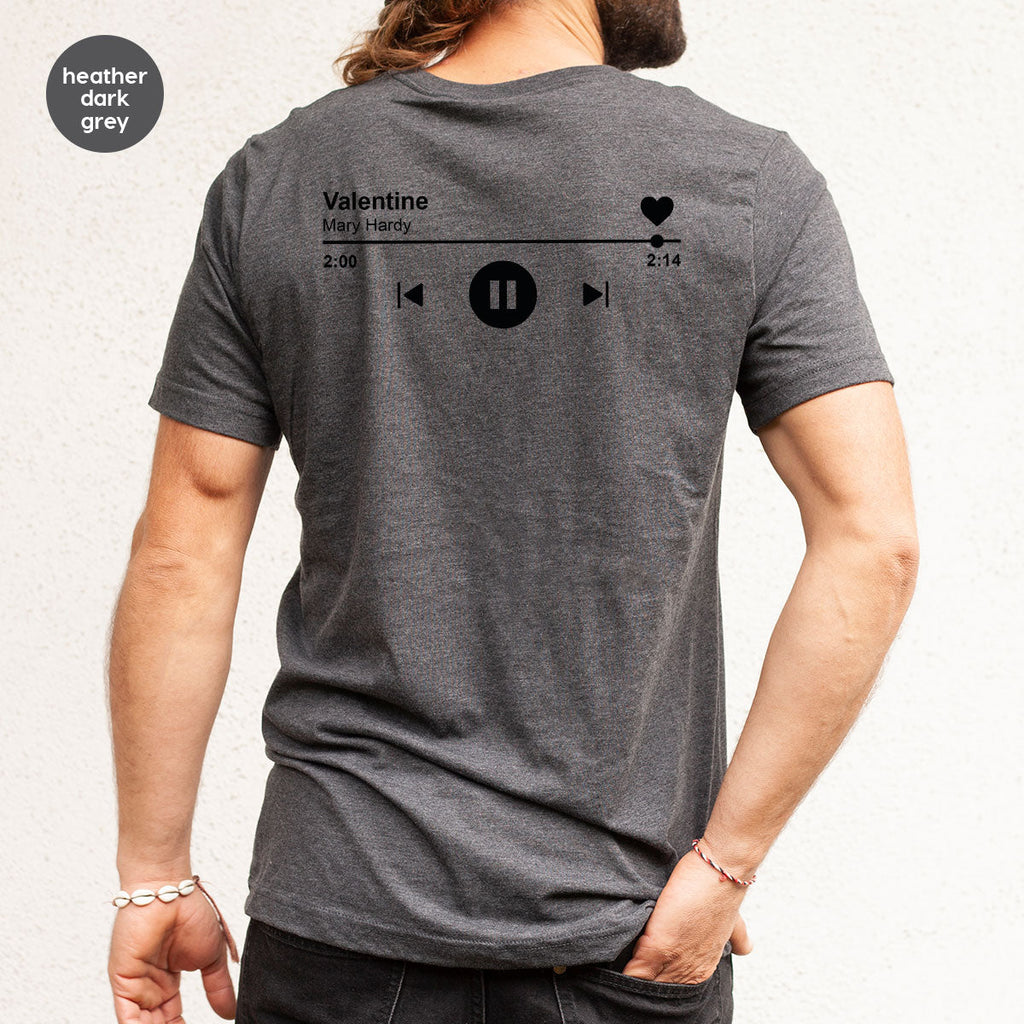 Valentine's Day Shirt, Play Music For Playlist T-Shirt product image 34