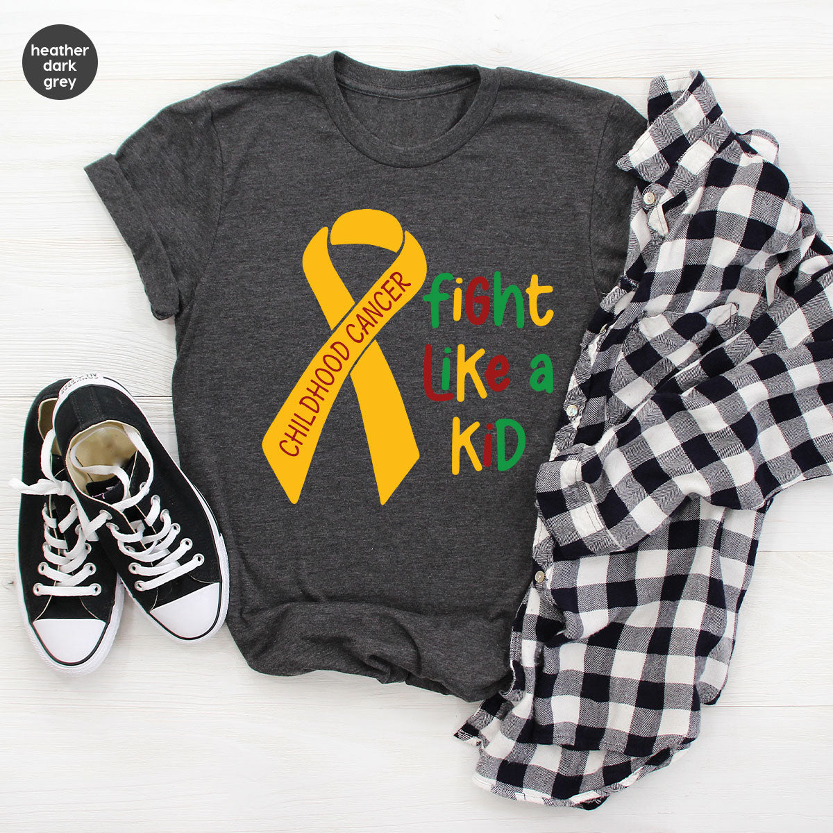 Fighting Like A Kid Shirt, Cancer Fight Childhood Canver product image 49