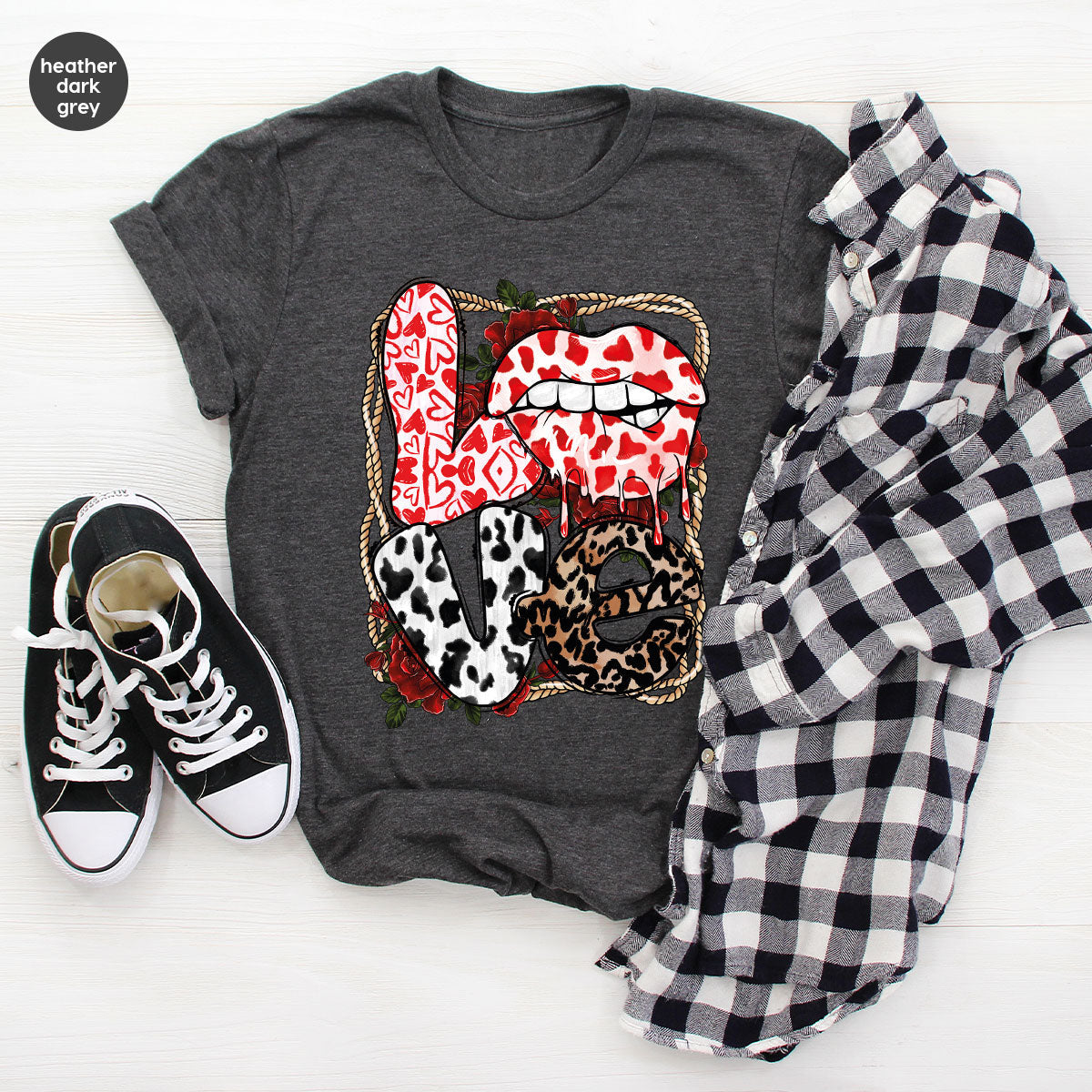Love Shirt, Lovers Gift, Cool Valentine's Day T-Shirt product image 66