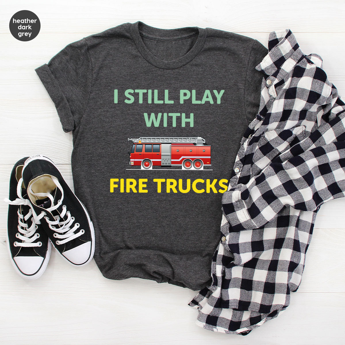Fire Truck Shirt, Funny Fighter T-Shirt, Fireman Tee product image 68