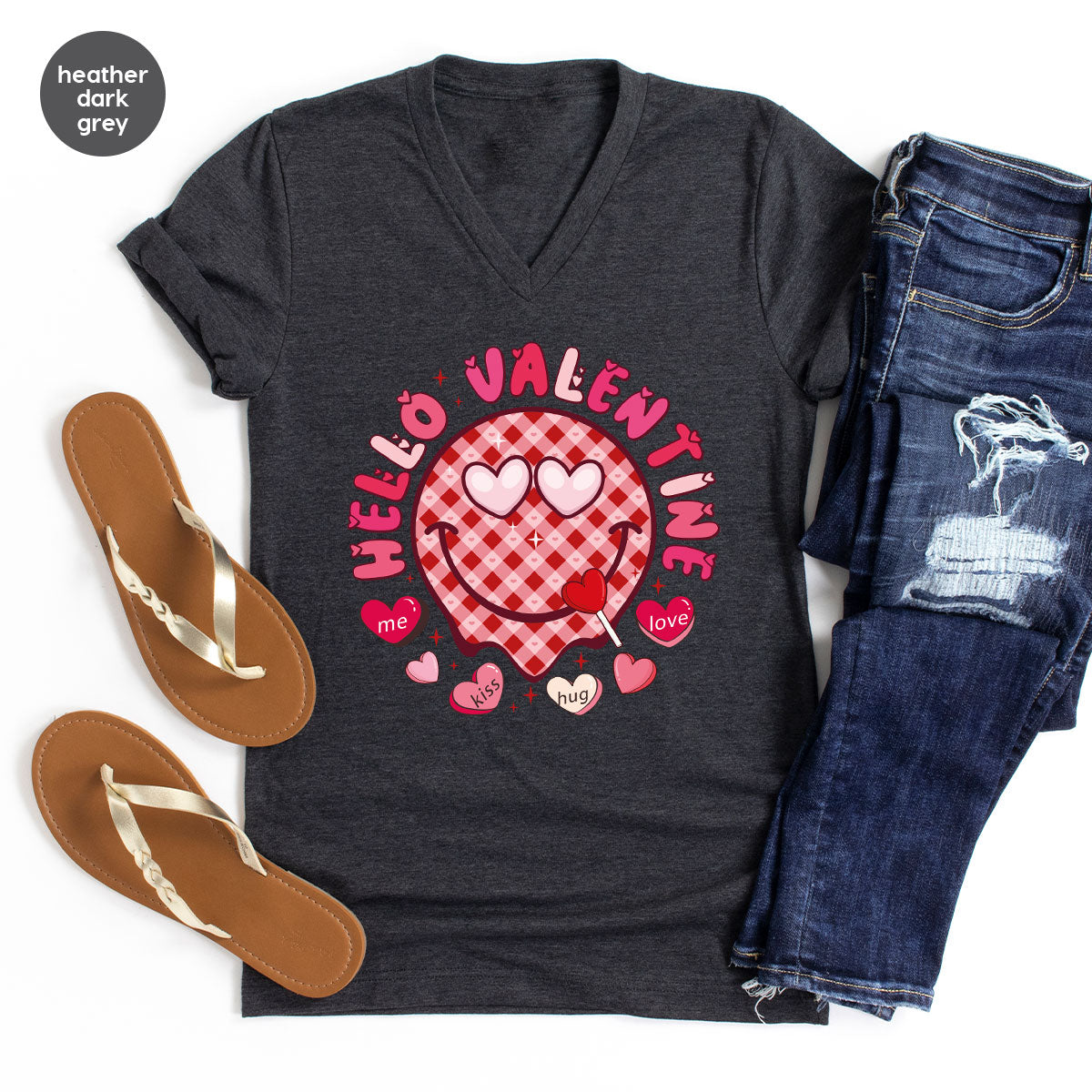 Hello Valentine Shirt, Valentine's Day Love Gift for My product image 51