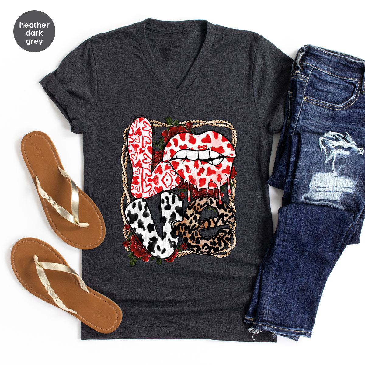Love Shirt, Lovers Gift, Cool Valentine's Day T-Shirt product image 67