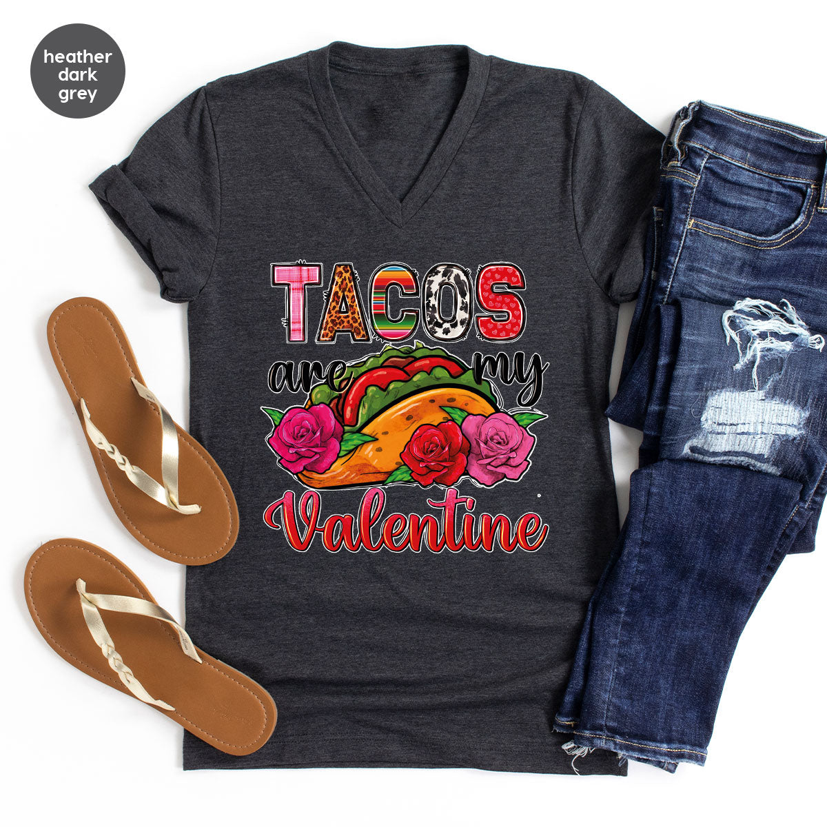 Tacos Are My Valentine Shirt, Gift To My Taco Lover, product image 66