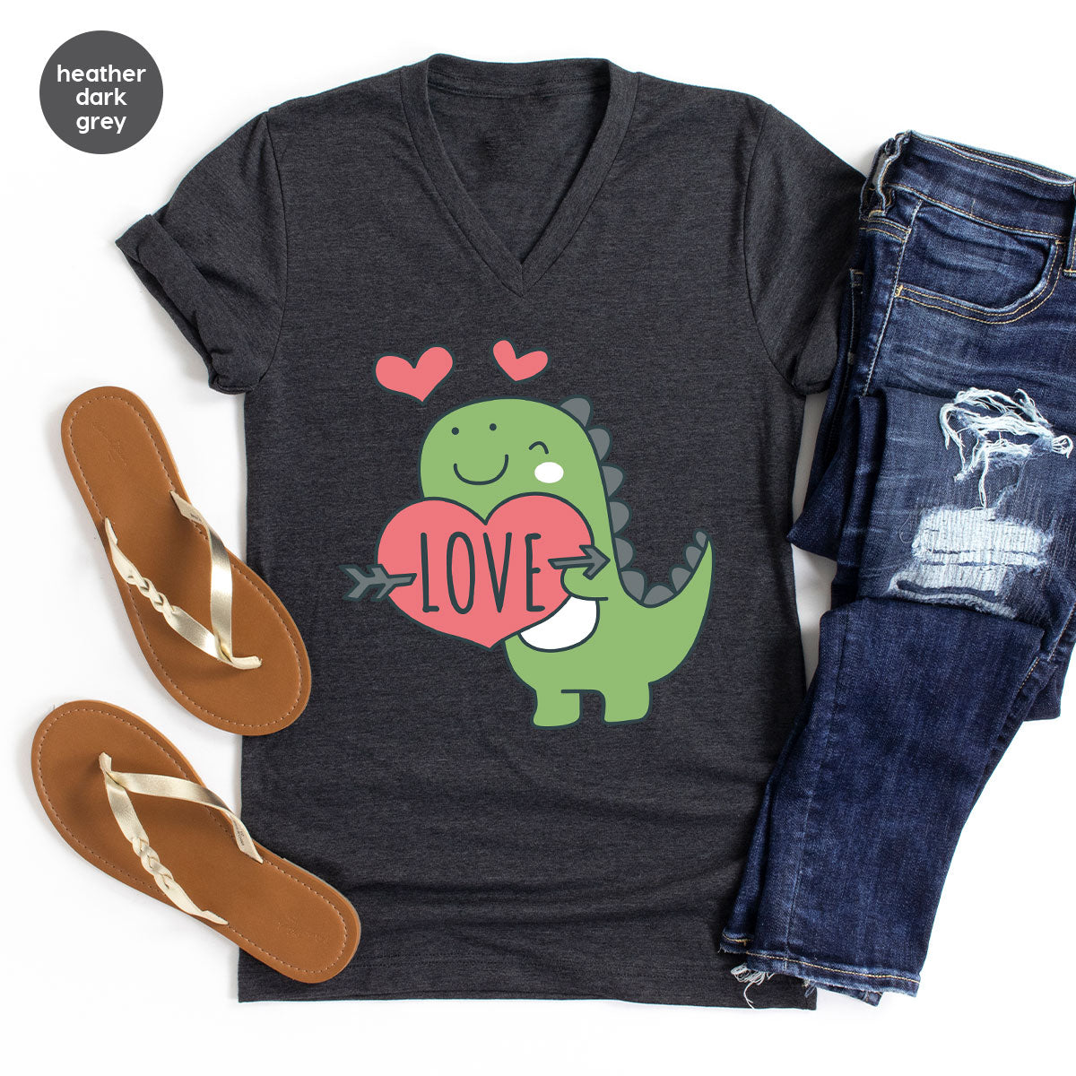 Love Shirt, Lovely Dinosaur Valentine's Day Special For product image 53