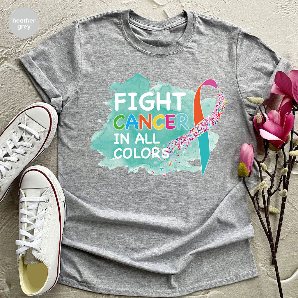 Fight Against Cancer Shirt, Warrior T-Shirt, With All Colors product image 58